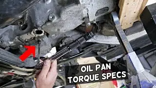 BMW N20 N26 OIL PAN BOLTS TORQUE SPECS BMW F30 F31 F10 F11 F20 F21 F22 X1 X3 X4