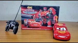 Lightning McQUeen 95 Robot Deform Hotshot Racing  RC Car Unboxing and Review