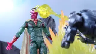 MARVEL LEGENDS VISION AVENGERS ENDGAME WAVE 3 BRO THOR BAF SERIES ACTION FIGURE REVIEW