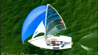 Monday Afternoon Sail on Fort Loudon Lake; Racing, Hiking Out, Spinnaker Hoist and Tacking and more