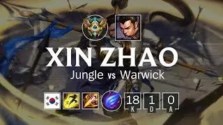 Xin Zhao Jungle vs Warwick - KR Challenger Patch 8.10