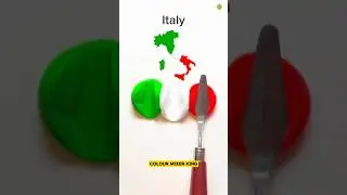 Italy Flag Colour Mix #asmr #colormixingmagic #makewhite #funny #art #colormixing ##shorts #trend