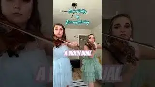 Snow Waltz by #lindseystirling &mdash; a violin dual! #shorts #violincover #violinist #snowwaltz