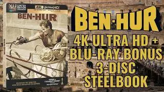 Стилбук &laquo;Бен-Гур&raquo;, 3 диска, ограниченное издание, 4K Ultra HD