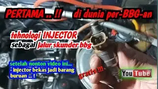 Instal jalur skunder menggunakan INJEKTOR mobil,,hati² jangan sampai kena PHP || #bbg