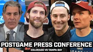 Jared Bednar & Avs Room Proud About Effort & Jokes After Avs WIN vs Lightning