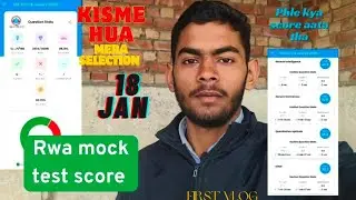 My first Vlog|| ssc gd 2026 mock test analysis ||