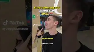 REAKSI BULE MASUK MALL INDONESIA  #shortvideo