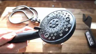 WATCH BEFORE YOU SHOWER AGAIN - Matte Black Shower Head Review AMAZING!