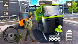 Tuk Tuk Auto Rikshaw Driving in Snow Offroad Game | Android Auto Rikshaw Simulation gameplay