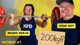 SEBA KOT SZKOLI MŁODEGO NINJĘ! CZY DOBIJE DO 200KG NA KLATĘ?! ODCINEK 1