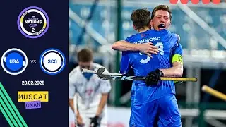 Кубок Наций по хоккею с шайбой среди мужчин FIH 2: Лучшие моменты: США против Шотландии | Матч 11
