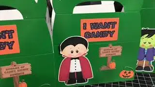 DIY HALLOWEEN THEME &ldquo; ZOMBIES & DRACULA TREAT BOXES