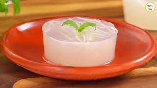 Coconut Water Pudding by Tiffin Box | Summer Refreshing Dessert | Coconut Jelly
