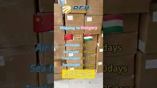 Shipping from China to Hungary,door to door shipping #dfhlogistics #freightforwarder #chinatohungary