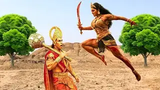 देवी कालरात्रि ने छलांग लगाकर हनुमान पर किया तलवार से प्रहार | Mahabali Hanuman | #bhakti #hanuman