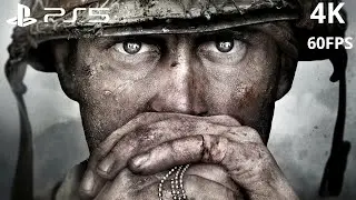 CALL OF DUTY WW2 PS5 All cutscenes Deutsch [4K 60FPS UHD] FULL GAME PART 1