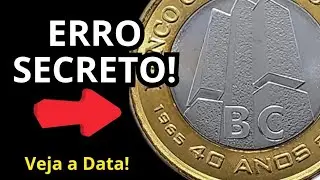 😲Ningu&eacute;m Percebe&hellip;O Erro SECRETO na Moeda BC 40 Anos!