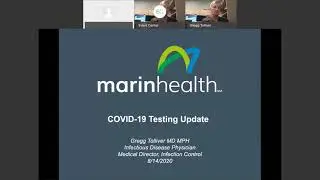 MarinHealth Webinar Series: COVID-19 Testing, ft. Gregg Tolliver, MD, MPH