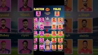 PBKSvRR TODAY MATCH PLAYING 11 / DREAM #ipl #motivation #ipl2025 #ipl2025highlights