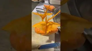 Easy Making Carrot Butterfly | HoW tO mAkE cArrOt bUtTeRfLy | RESTAURANT STYLE CHEF LIFE🌱✅ #shorts