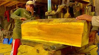 Siapa Sangka Kayu Nangka Pendek Ini Digergaji Begitu Dibelah Mengejutkan…