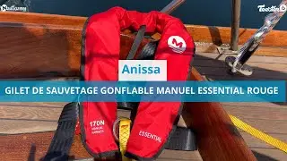 Test client - Gilet de sauvetage gonflable OrangeMarine manuel Essential rouge | Nautigames.com