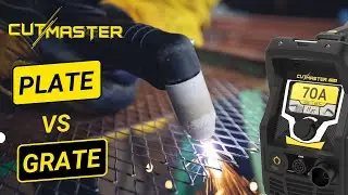 Grate Cutting with the ESAB Cutmaster+ Manual Plasma Cutter - Easily Cut Expanded Metal!