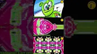 8 BIT GUMMY BEAR IN 3 WEIRD EFFECTS #SHORTS