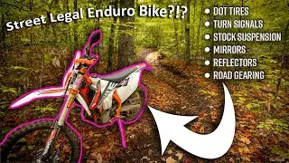 Riding Michigan's BEST Singletrack on a street legal dual sport! (Tomahawk Loop KTM 450)
