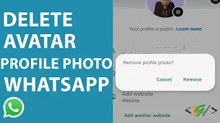 Как удалить фотографию своего аватара в WhatsApp