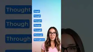 Tough, Trough, Thought, Though, Through, Thorough, Throughout #pronunciation #englishspeaking