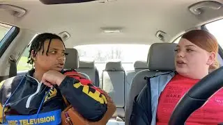 LEAVING THE HOUSE CARRYING A PURSE TO SEE HER REACTION..