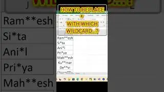 Replace * with (secret) in Excel in Seconds 😲 | Smart Find & Replace Trick