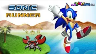 Sonic Runner (Flash Game) - Gameplay