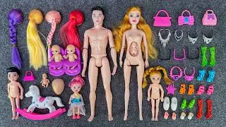 13 Minutes Satisfying with Unboxing Barbie Family Playset, Doll Dressup Set Toys ASMR | Review Toys