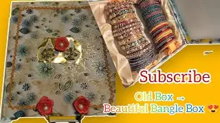 Old Box Reuse Idea | DIY Bangle Box from Waste | Best Out of Waste Craft😍😍
