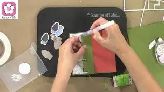 A Quick Triple Square Christmas Card With Stephanie & The Stamps of Life
