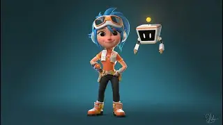 Mascot and robot Buldbox