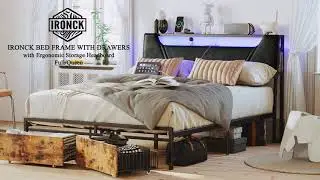Atmosphere LED Bed Frame with Drawers| Must Have