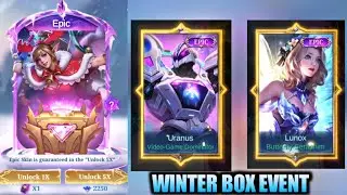 WINTER BOX EVENT = FREE LIMITED SKINS :) | #winterboxevent #mlbb #mobilelegends