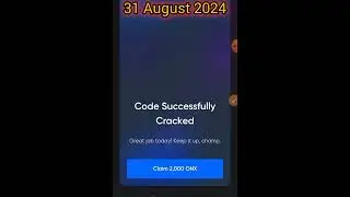 31 August Daily Code || Daily Code ONUS TAP CION || Daily Code#onx#shorts#airdropscoin#dailyairdrop