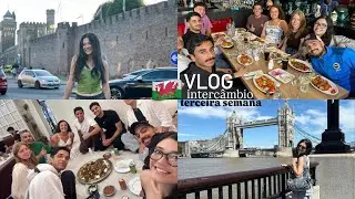 vlog terceira semana de intercâmbio - país de gales | provando novas comidas, londres e mais 