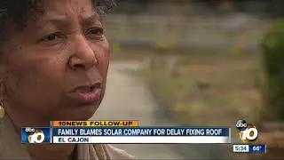 Family blames solar company for roof dispute