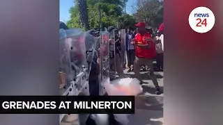 WATCH | Police fire stun grenades at picketing parents outside Milnerton High School