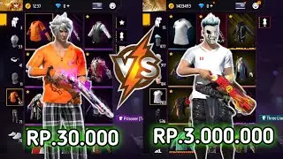 REVIEW AKUN FF SEHARGA 30.000 VS 3.000.000‼️