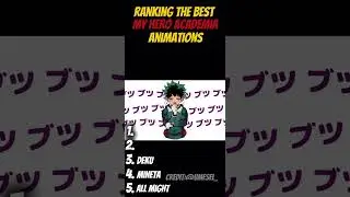 Ranking the best My Hero Academia #mha #ranking #anime #animation #myheroacademia