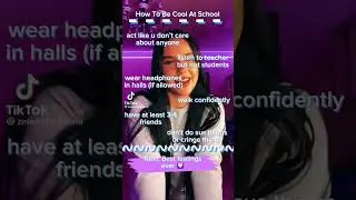 How to be cool at school! #trend #viral