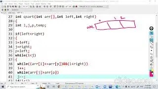 Quick sort in C