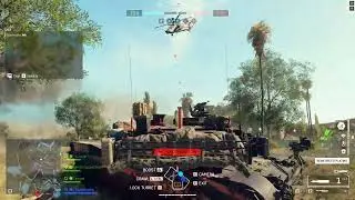Tanque domando helicopteros y coso